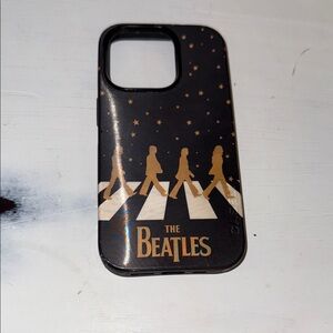 The Beatles Black and Gold Starry Phone Case